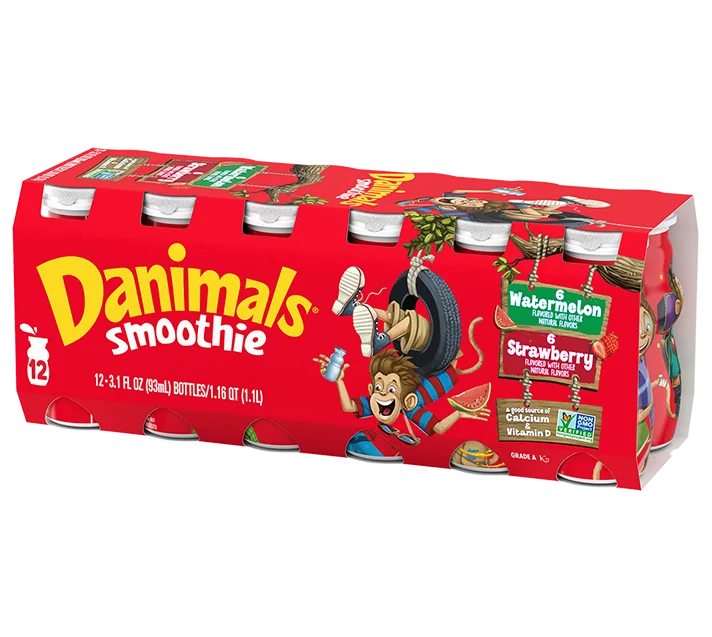 Danimals Strawberry Watermelon Smoothies 12pck 