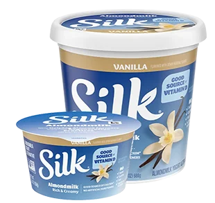 Silk Almondmilk Yogurt Alternative, Vanilla, 5.3oz & 24oz